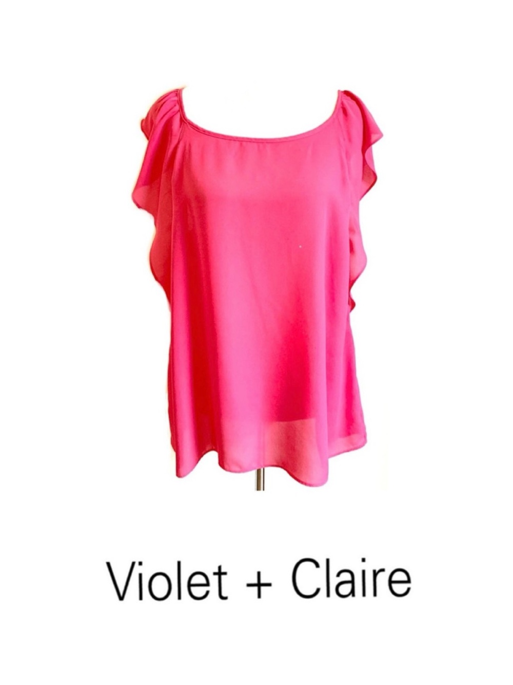 🔴 4/$20 Violet & Claire Fuchsia Top